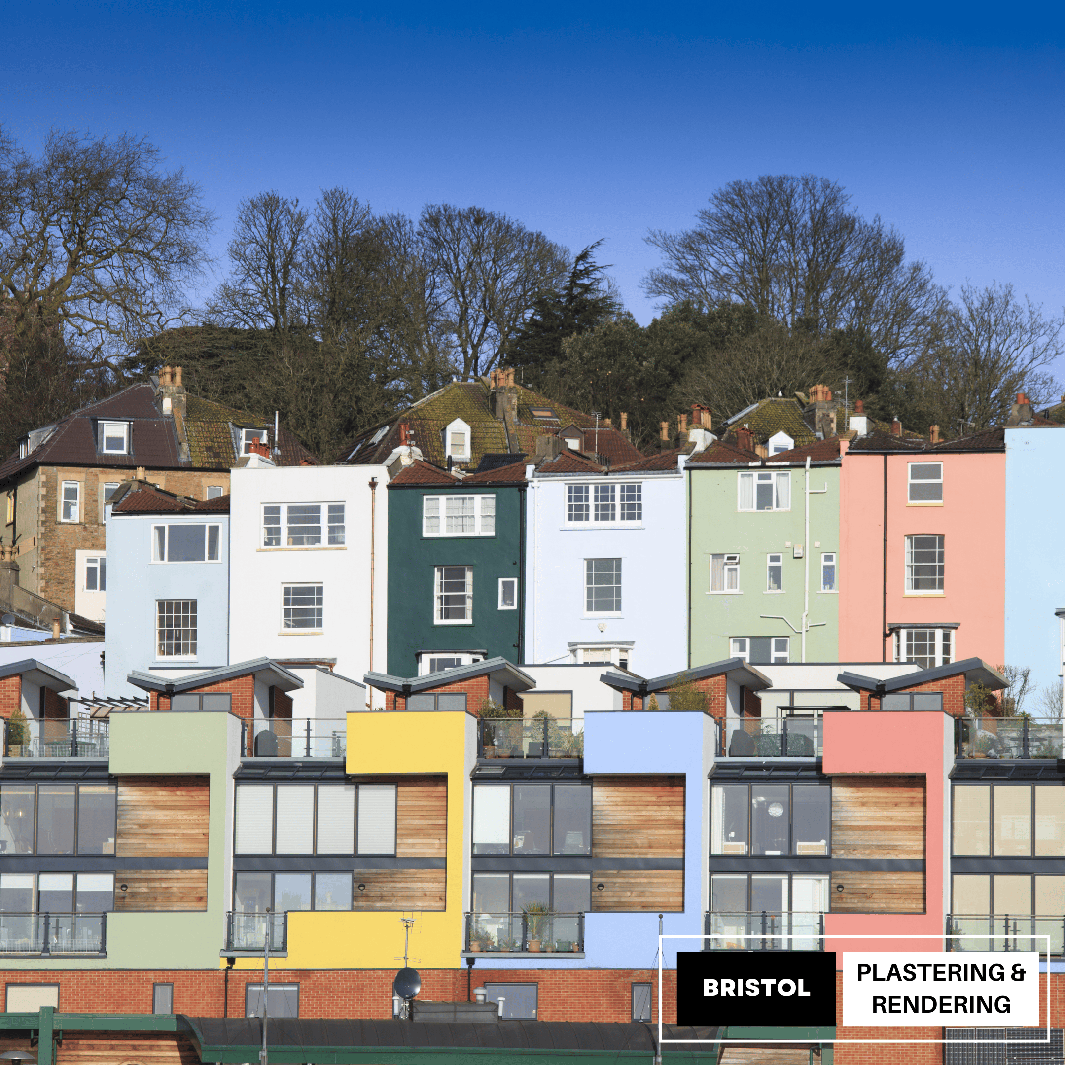 Colorful Bristol street rendering work