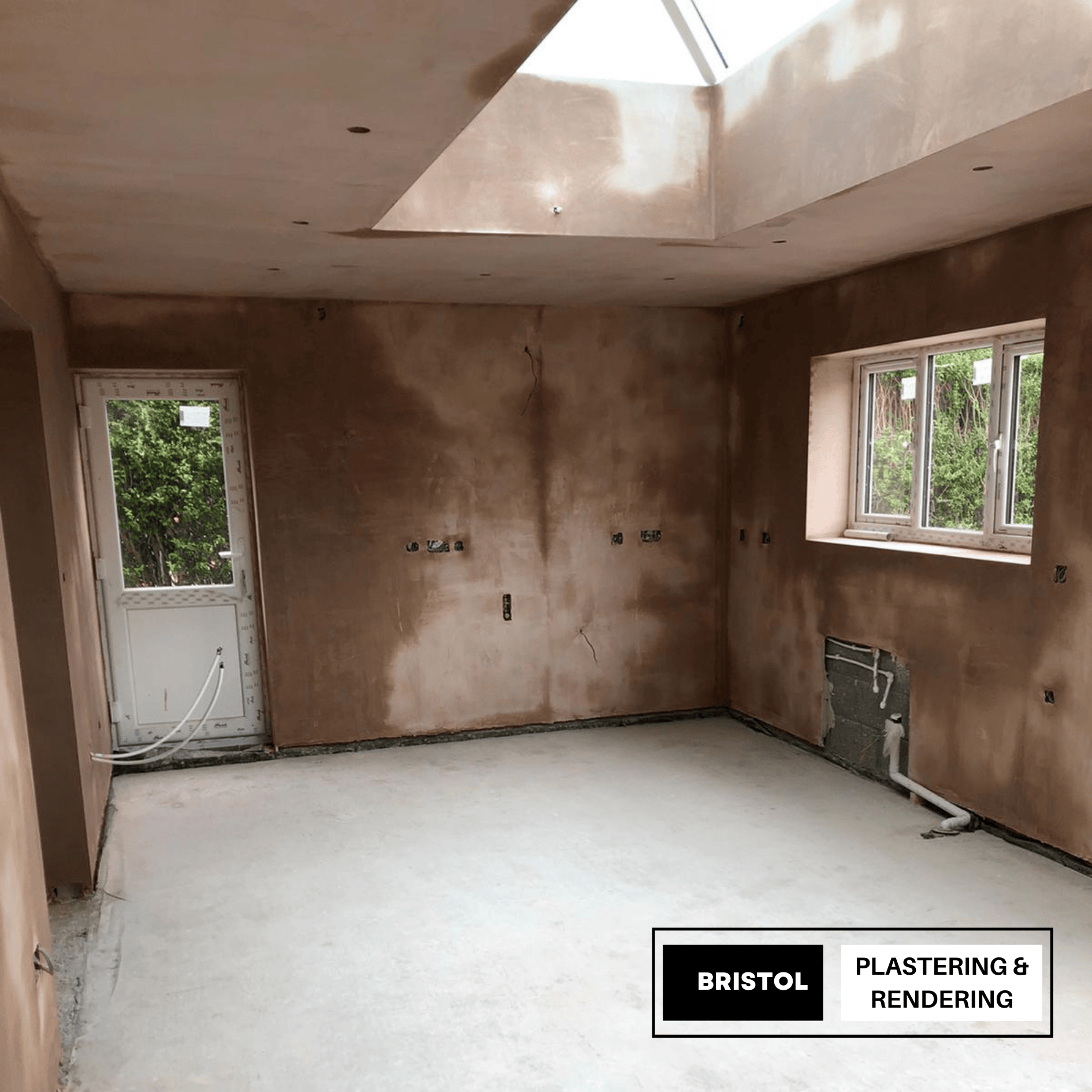 Plastering a new extension in bristol